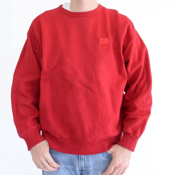 Vintage Non-fiction London Ontario Logo Red 100% Cotton Crewneck Sweater - Picture 3 of 14